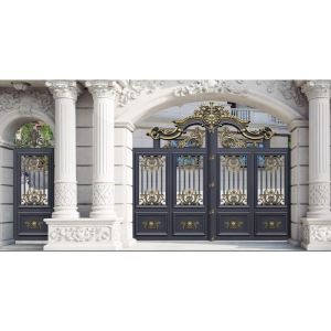 باب من فناء الألمنيوم مزدوج الحجم